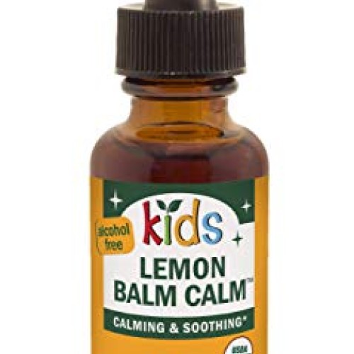 Herb Pharm Kids Certified-Organic Alcohol-Free Lemon Balm Calm Li...