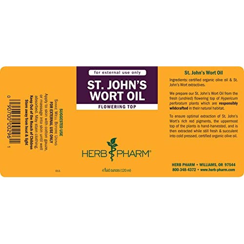 Herb Pharm St. Johns Wort Topical Oil - 4 Ounce