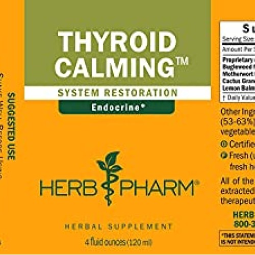 Herb Pharm Thyroid Calming Herbal Formula for Endocrine System Su...