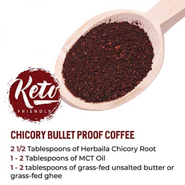 Chicory Root Roasted Granules, 1 Pound, Chicory Coffee Inulin, P...