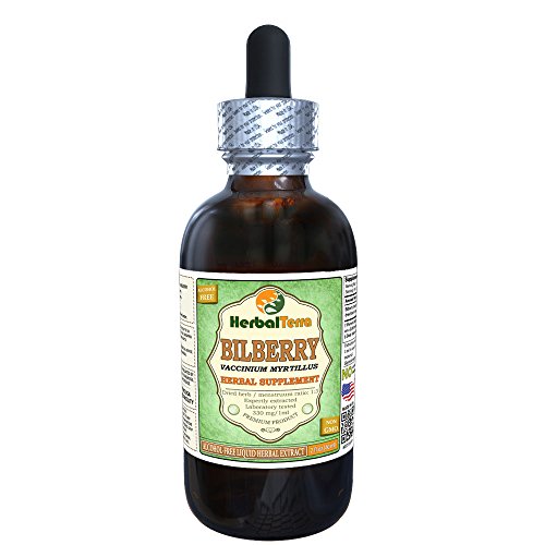 Bilberry Vaccinium Myrtillus Glycerite, Dried Berries Alcohol-F...