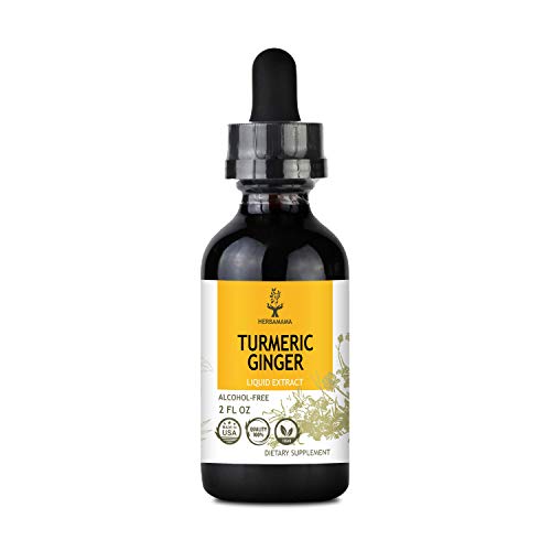 HERBAMAMA Turmeric Ginger Liquid Extract with Black Pepper - Orga...