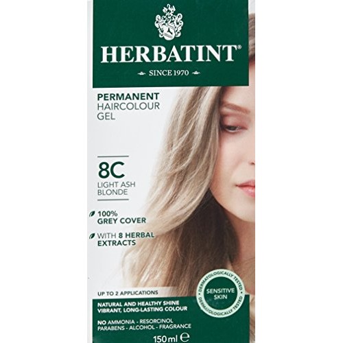 Herbatint 150 ml Number 8C Light Ash Blonde Permanent Herbal Hair...
