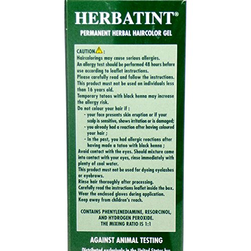 Herbatint 4C Ash Chestnut Permanent Haircolor Pack of 2 Alcohol...