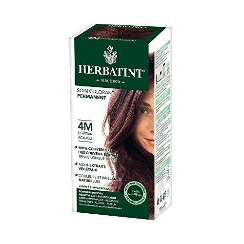 Herbatint 4M Permanent Herbal Mahogany Chestnut Haircolor Gel Kit...