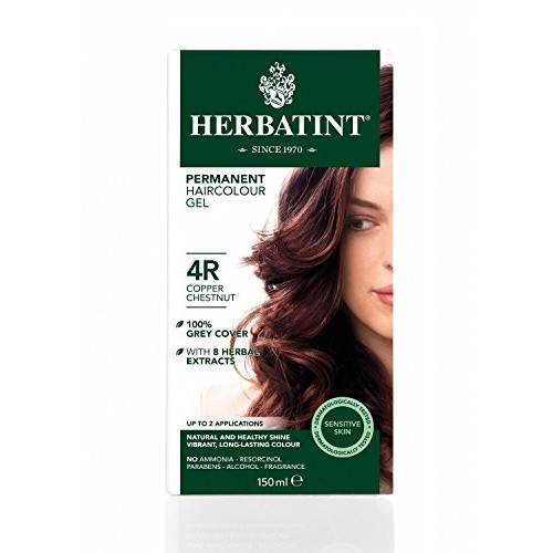Herbatint 4R Permanent Herbal Copper Chestnut Haircolor Gel Kit -...