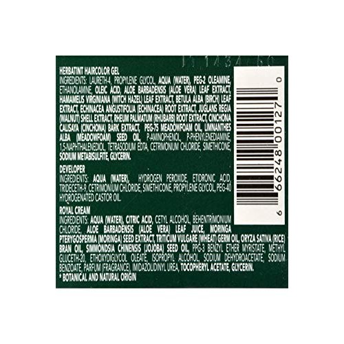 Permanent Herbal Haircolor Gel 10C Swedish Blonde 1 Box