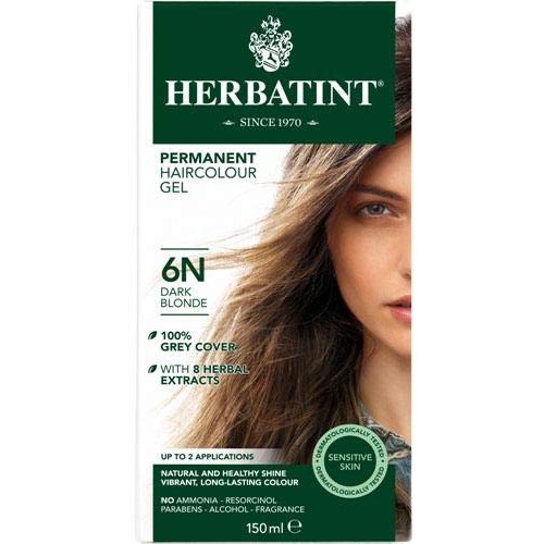 THREE PACKS of Herbatint Dark Blonde 6N Hair Colour 120ml by Herb...