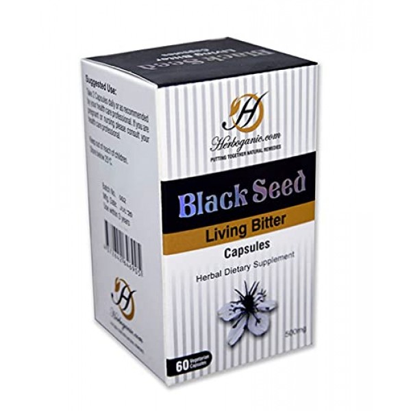 Black Seed Living Bitter 60 Capsules – Super Antioxidant, Anti In...