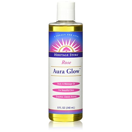 Aura Glow Massage Oil-Rose Heritage Store 8 oz Liquid
