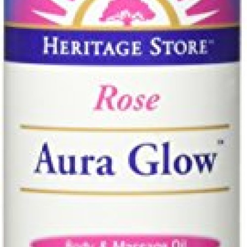 Aura Glow Massage Oil-Rose Heritage Store 8 oz Liquid