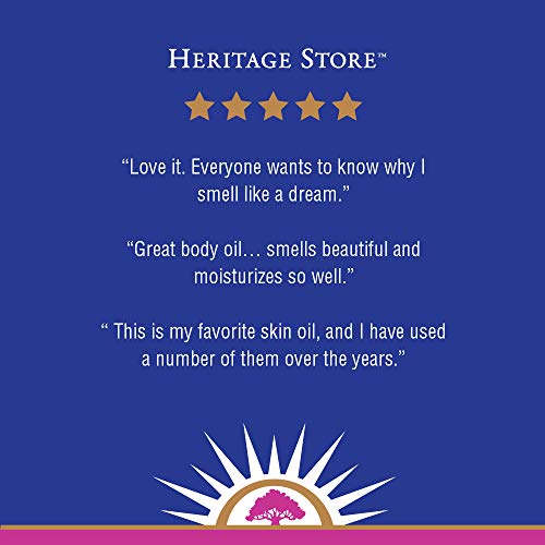 Heritage Store Aura Glow, Rose | Body & Massage Oil | For Beautif...