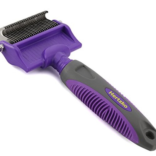 Dematting Comb with Double Sided Professional Rake By Hertzko - S...
