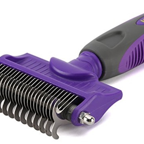 Dematting Comb with Double Sided Professional Rake By Hertzko - S...