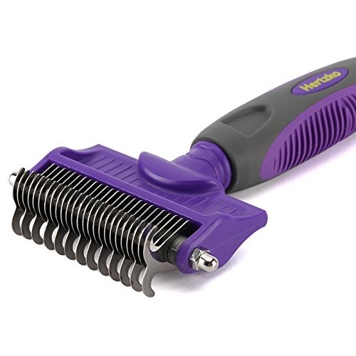Dematting Comb with Double Sided Professional Rake By Hertzko - S...