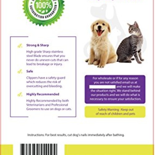 Dog Nail clippers for Large Dogs By Hertzko, Cat Nail Clipper wit...