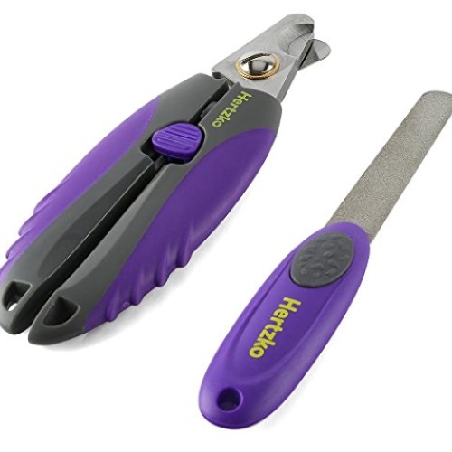 Dog Nail clippers for Large Dogs By Hertzko, Cat Nail Clipper wit...