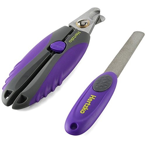 Dog Nail clippers for Large Dogs By Hertzko, Cat Nail Clipper wit...
