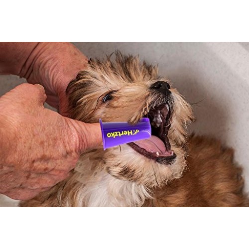 Dogs and Cat Finger Tooth Brush by Hertzko – Pk Includes 7 Finger...
