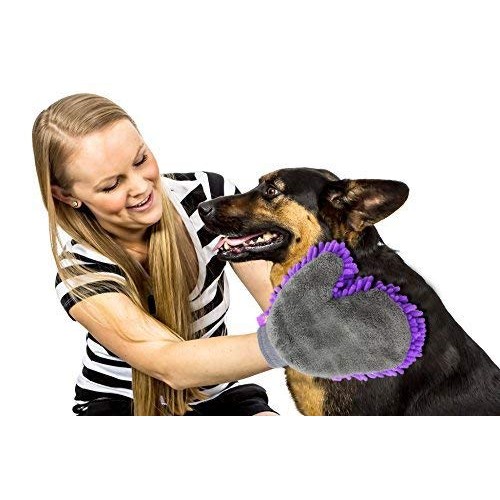 HERTZKO 2 Pack Pet Drying Towel Mitt Ultra Absorbent - Great for ...