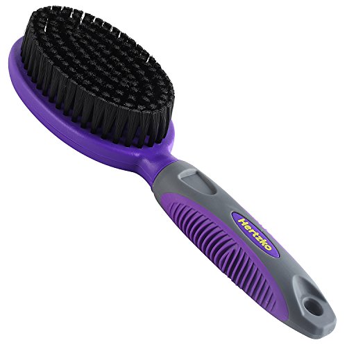 HERTZKO Bristle Brush for Dogs and Cats with Long or Short Hair -...