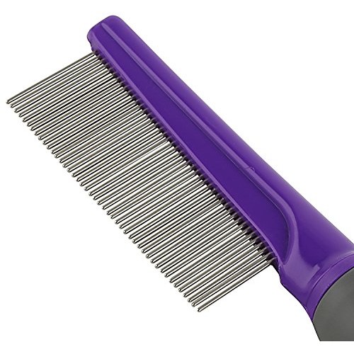 HERTZKO Pet Comb Dog and Cat Stainless Steel Grooming Comb - Remo...