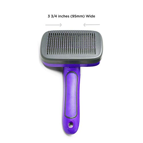 HERTZKO Self Cleaning Slicker Brush with Plastic Tips for Sensiti...