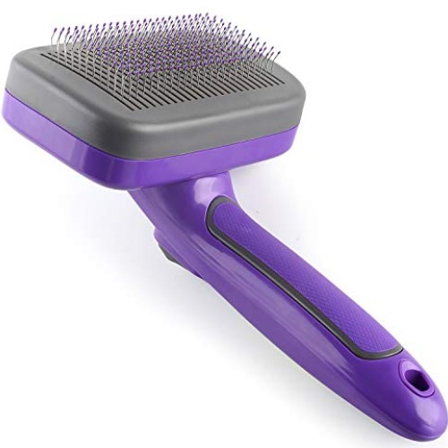 HERTZKO Self Cleaning Slicker Brush with Plastic Tips for Sensiti...