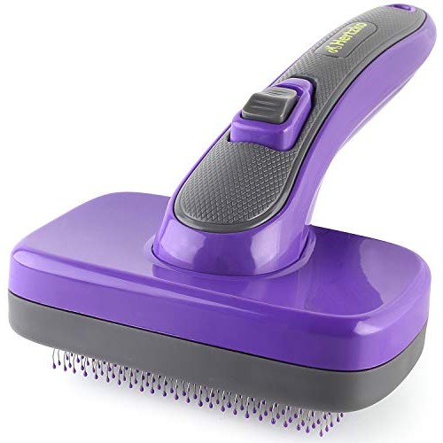 HERTZKO Self Cleaning Slicker Brush with Plastic Tips for Sensiti...