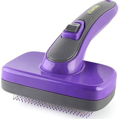 HERTZKO Self Cleaning Slicker Brush with Plastic Tips for Sensiti...