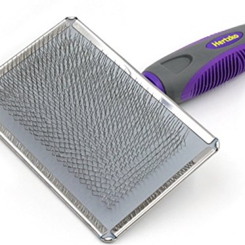 HERTZKO Slicker Brush for Dogs and Cats Pet Grooming Dematting Br...