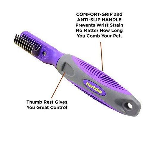 Mat Remover by Hertzko – Grooming Comb Suitable for Dogs, Cats, S...