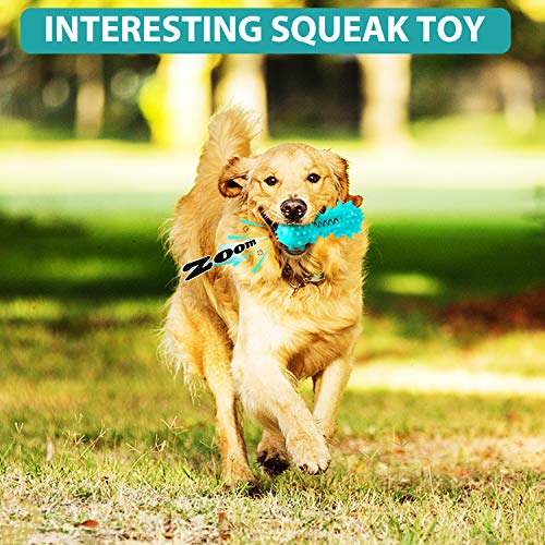 HESLAND Dog Chew Toothbrush Toys, Squeaky Teeth Cleaning Toy for ...
