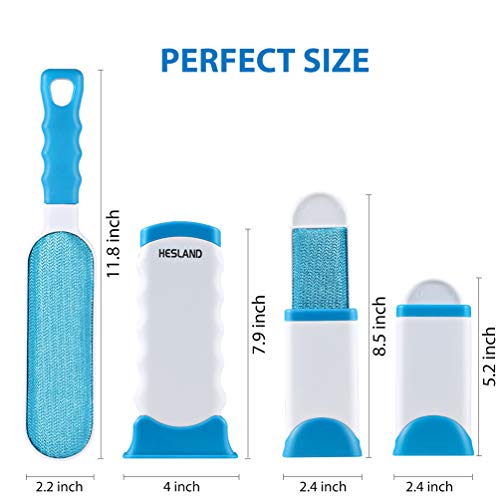 HESLAND Pet Hair Remover, Dog Cat Hair Remover with Self-Cleaning...