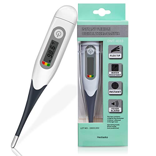 Hestiasko Thermometer for Adults - Oral Thermometer for Fever, Di...