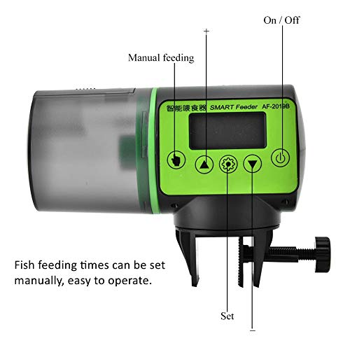 Hffheer Automatic Fish Feeder Aquarium Smart Feeder Auto Fish Foo...