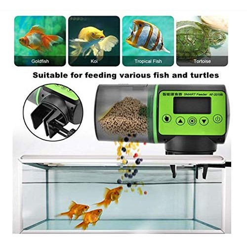 Hffheer Automatic Fish Feeder Aquarium Smart Feeder Auto Fish Foo...