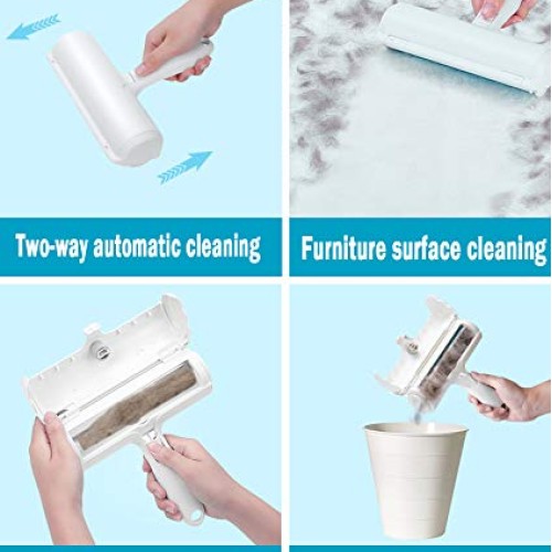 Hicaseer Pet Hair Remover Roller,Cat and Dog Hair Remover, Effici...