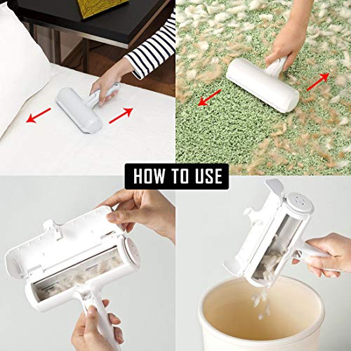 Hicaseer Pet Hair Remover Roller,Cat and Dog Hair Remover, Effici...