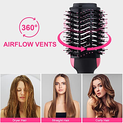 Blow Dryer Brush, Hieha Professional 4 in 1 One Step Hair Dryer a...