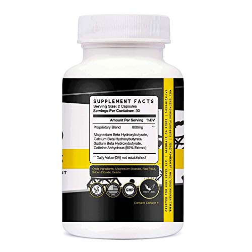 High Level Keto BHB Salts | Ultra-Premium Ketone Supplement | 60 ...