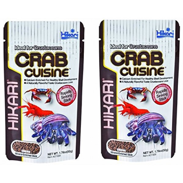 2 Pack Hikari Crab Cuisine Rapidly Sinking Sticks for Bottom Fe...