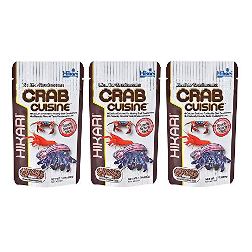 Hikari Crab Cuisine Food 1.76 oz. Set of 3