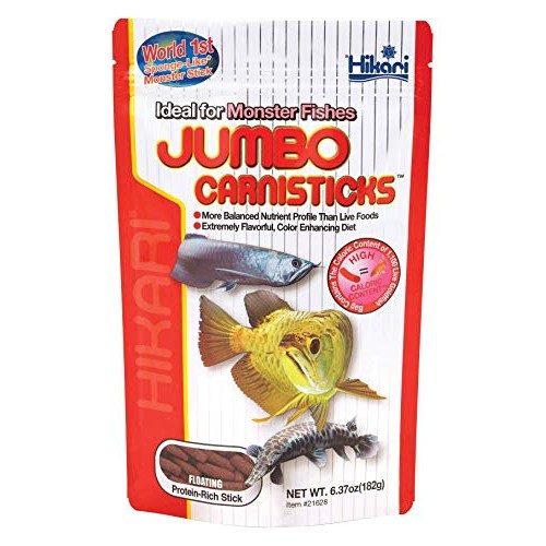 Hikari Tropical Jumbo Carnisticks Fish Food, 6.37 oz 182g