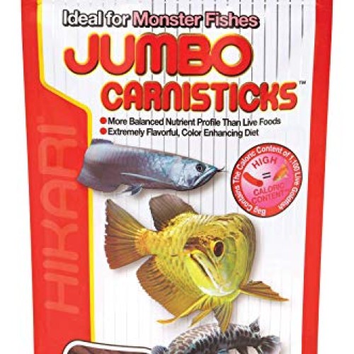 Hikari Tropical Jumbo Carnisticks Fish Food, 6.37 oz 182g
