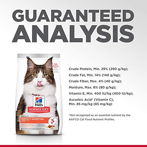 Hills Science Diet Adult Cat Dry Perfect Digestion, Chicken, Bro...