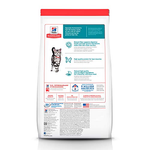 Hills Science Diet Adult Indoor Cat Food, Chicken Recipe Dry Cat...