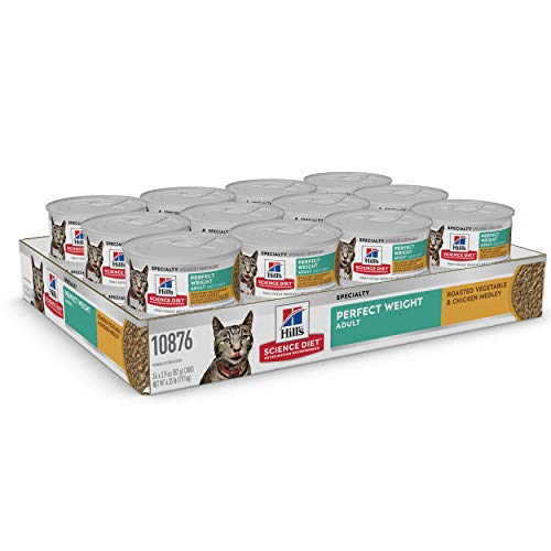Hills Science Diet Canned Wet Cat Food, Adult, Perfect Weight fo...