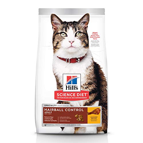 Hills Science Diet Dry Cat Food, Adult, Hairball Control, Chicke...