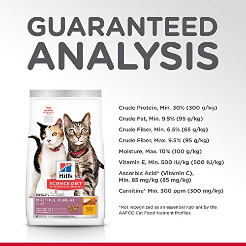 Hills Science Diet Dry Cat Food, Adult, Multiple Benefit Chicken...